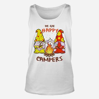 We Are Happy Campers Camping Gnome Cute Summer Gnomes Unisex Tank Top | Crazezy