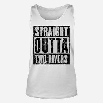Wheel Of Time Straight Outta Two Rivers Distressed Unisex Tank Top | Crazezy
