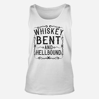 Whiskey Bent And Hellbound Country Music Biker Bourbon Gift V2 Unisex Tank Top - Thegiftio UK