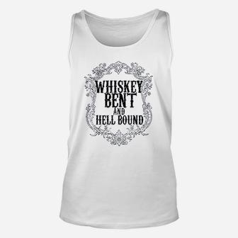 Whiskey Bent And Hellbound Drinking Unisex Tank Top | Crazezy