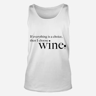 Wine Drinkers Funny Alcoholic Red White Drink Unisex Tank Top - Thegiftio UK