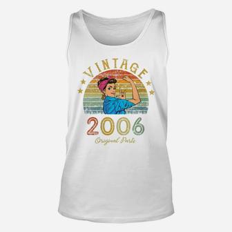 Womens 16 Year Old Vintage 2006 Made In 2006 16Th Birthday Women Unisex Tank Top | Crazezy