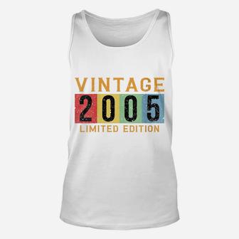 Womens 2005 Vintage Made Born 2005 Birthday Gifts For Men Women Unisex Tank Top | Crazezy