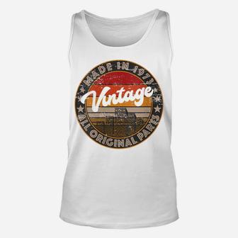 Womens 47Th Birthday Gift Vintage Made In 1973 Original Parts Funny Unisex Tank Top | Crazezy
