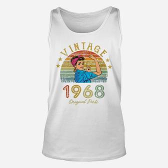 Womens 54 Year Old Vintage 1968 Made In 1968 54Th Birthday Women Unisex Tank Top | Crazezy