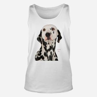 Womens Dalmatian Shirt Dalmation Tshirt Dog Mom Dad Love Pet Tee Unisex Tank Top | Crazezy CA