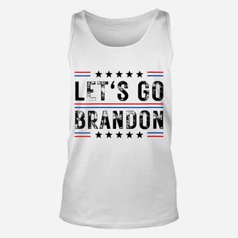 Womens Lets Go Brandon Tee Funny Trendy Sarcastic Let's Go Brandon Unisex Tank Top | Crazezy DE