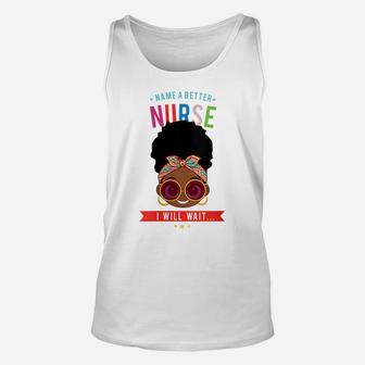Womens Natural Hair Afro Nurse Tshirt For Afro American Black Women Unisex Tank Top | Crazezy