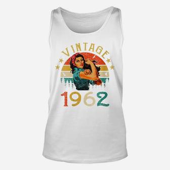 Womens Retro Vintage 1962 Made In 1962 59 Years Old 59Th Birthday Unisex Tank Top | Crazezy