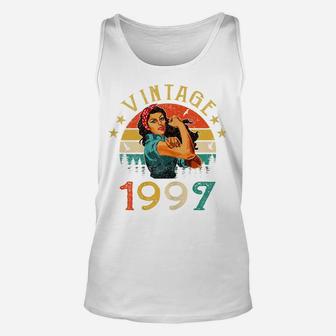 Womens Retro Vintage 1997 Made In 1997 24 Years Old 24Th Birthday Unisex Tank Top | Crazezy AU