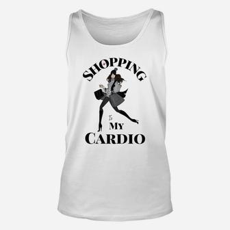 Womens Shopping Is My Cardio Fitness Gym Workout Women Unisex Tank Top | Crazezy AU
