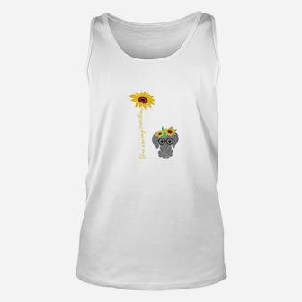 You Are My Sunshine Hippie Sunflower Elephant Unisex Tank Top - Thegiftio UK