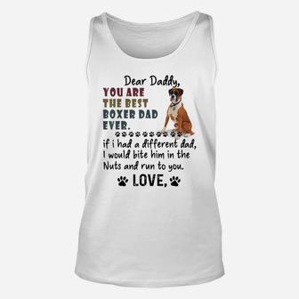 You Are The Best Boxer Dog Dad Ever Father's Day Unisex Tank Top | Crazezy