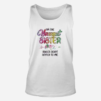 Youngest Sister Rules Matching Sibling Little Sister Unisex Tank Top | Crazezy AU