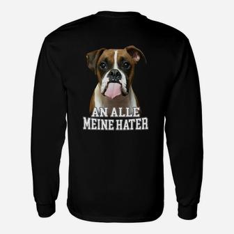 Boxer Ein Alle Meine Hater Langarmshirts - Seseable