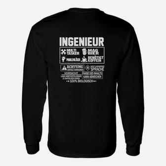 Ingenieur Multi-Tasking Langarmshirts, Lustige Sprüche für Spezialisten - Seseable