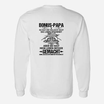 Bonus-Papa Wertschätzungs-Langarmshirts, Liebevolle Spruch Mode - Seseable