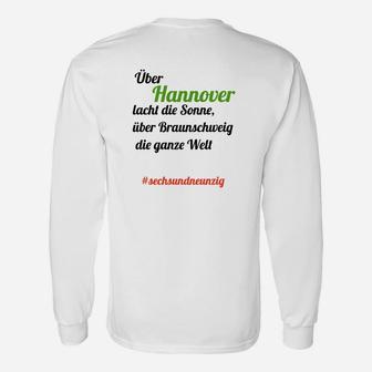 Hannover Liebhaber Langarmshirts, Sonnenuntergang Slogan, #96 Motiv - Seseable