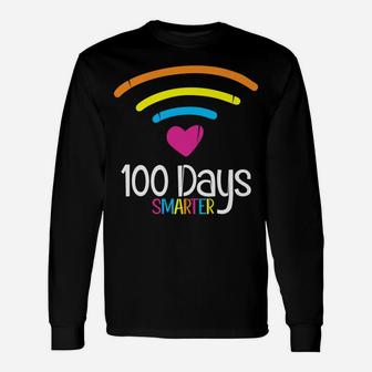 100 Days Smarter - Funny Distance Learning 100 Days Unisex Long Sleeve | Crazezy CA