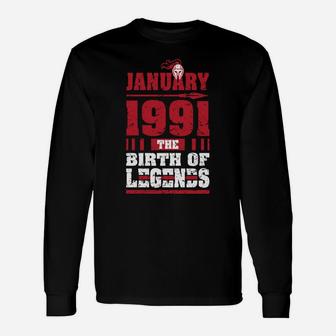 1991 The Birth Of Legends 29 Years Old 29Th Birthday Gifts Unisex Long Sleeve | Crazezy