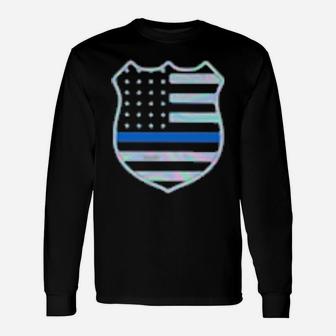 1Police Blesses By God Spoiled By My Husband Protected By Both Long Sleeve T-Shirt - Monsterry CA