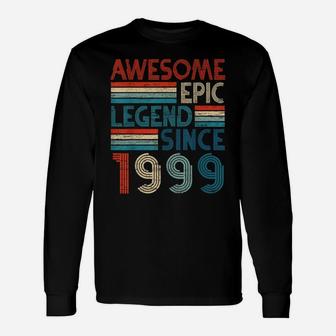 23Rd Year Old Birthday Gifts Awesome Epic Legend Since 1999 Unisex Long Sleeve | Crazezy