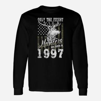 24Th Birthday Gift For 24 Year Old Deer Hunter Hunting 1997 Unisex Long Sleeve | Crazezy