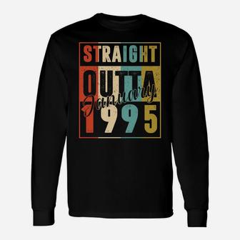 26 Years Old Retro Birthday Gift Straight Outta January 1995 Unisex Long Sleeve | Crazezy CA