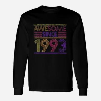 28Th Birthday Gifts Awesome Since 1993 Unisex Long Sleeve | Crazezy CA