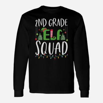 2Nd Grade Elf Squad Funny Teacher And Student Christmas Gift Unisex Long Sleeve | Crazezy DE