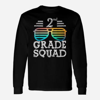 2Nd Grade Squad Cool Team Back School Graduation Teacher Unisex Long Sleeve | Crazezy CA
