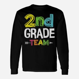2Nd Grade Team T-Shirt 2Nd Grade Squad Teacher Gifts Unisex Long Sleeve | Crazezy DE