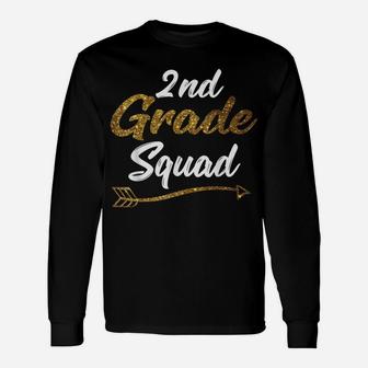 2Nd Teacher Team Shirt - Second Grade Squad Gift Unisex Long Sleeve | Crazezy CA