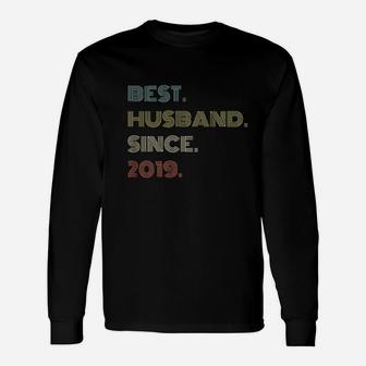 2Nd Wedding Anniversary Gift Best Husband Since 2019 Unisex Long Sleeve | Crazezy