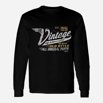 30Th Birthday Vintage 1991 Aged To Perfection Unisex Long Sleeve | Crazezy CA