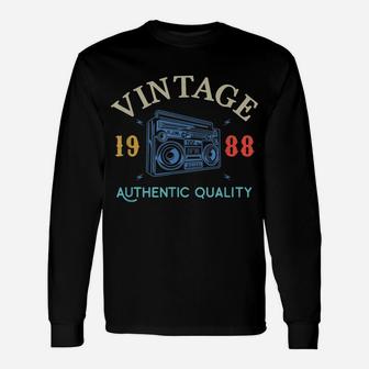 31 Years Old 1988 Vintage 31St Birthday Anniversary Gift Unisex Long Sleeve | Crazezy