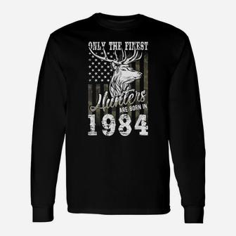 37Th Birthday Gift For 37 Year Old Deer Hunter Hunting 1984 Unisex Long Sleeve | Crazezy CA