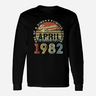 39 Years Old Birthday Awesome Since April 1982 39Th Birthday Unisex Long Sleeve | Crazezy DE