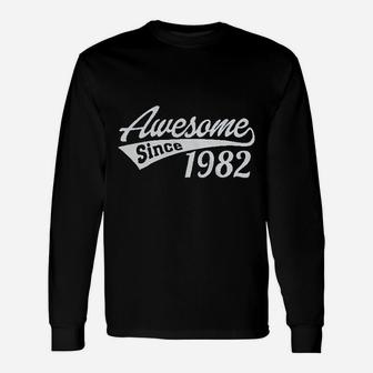 39Th Birthday Awesome Since 1982 Unisex Long Sleeve | Crazezy