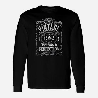 39Th Birthday Vintage 1982 Top Notch Perfection Unisex Long Sleeve | Crazezy CA