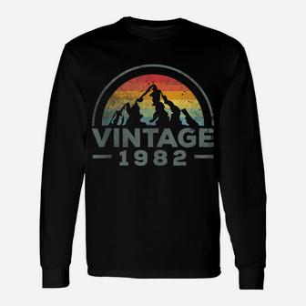 40Th Birthday Vintage 1982 Hiking Mountaineer Unisex Long Sleeve | Crazezy CA