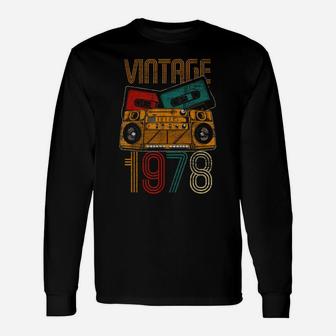 41St Birthday Gifts - Years Old Vintage 1978 Unisex Long Sleeve | Crazezy