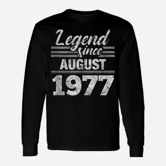 42Nd Birthday Gift Legend Since August 1977 Unisex Long Sleeve | Crazezy