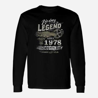 43Th Birthday Living Legend Born In 1978 Short Sleeve Unisex Long Sleeve | Crazezy DE
