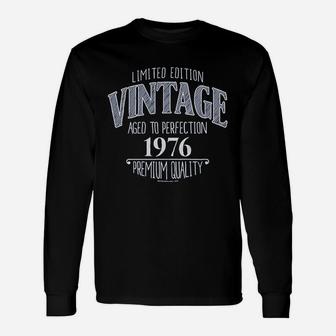 45Th Birthday For Men Vintage 1976 Aged Perfection Unisex Long Sleeve | Crazezy
