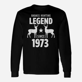 48 Year Old Men Women 1973 Hunter Hunting Gifts For Birthday Unisex Long Sleeve | Crazezy AU