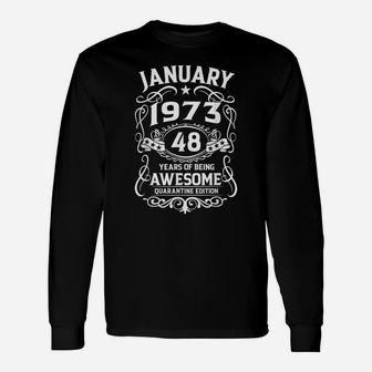 48 Years Old Gifts Vintage January 1973 48Th Birthday Gift Unisex Long Sleeve | Crazezy AU