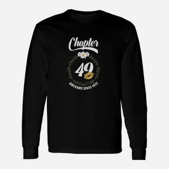 49Th Birthday Lips 1972 Chapter 49 Years Old Unisex Long Sleeve | Crazezy
