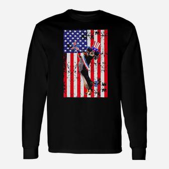 4Th Of July Patriotic Dachshund Dog Owner Long Sleeve T-Shirt - Monsterry