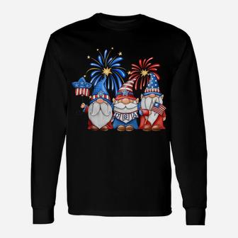 4Th Of July American Gnomes Celebrating Independence Day Unisex Long Sleeve | Crazezy UK
